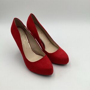 Jessica Simpson Women's Red Platform‎ Pumps Size 8 Party Heels